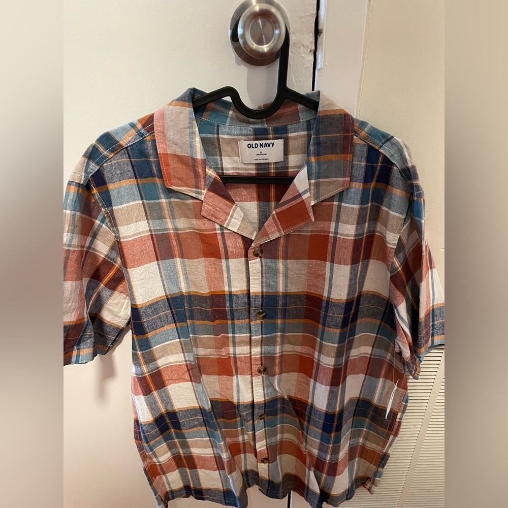 Old navy short sleeve linen shirts
